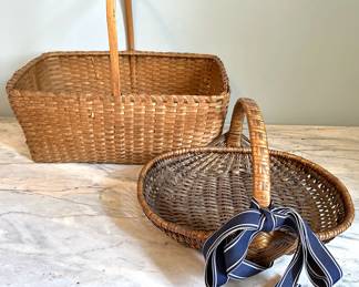 2 Antique Hand Made Shaker Baskets, Like New
Lot #: 59