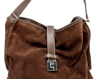 Lambertson Truex Italian Suede Hobo Handbag
Lot #: 16