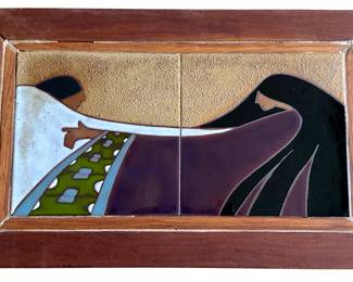 Amado Maurilio Pena (Artisan Of The Pascua Yaqui Tribe Of Arizona, 1980s) Tile On Wood, Signed On Back
Lot #: 45