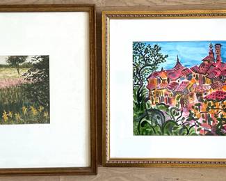 W.Q. DeNatale Pastel Drawing & Saulkner 1996 Painting, Both Signed
Lot #: 147
