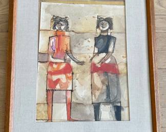 Original Watercolor Painting Of 2 Women
Lot #: 129
