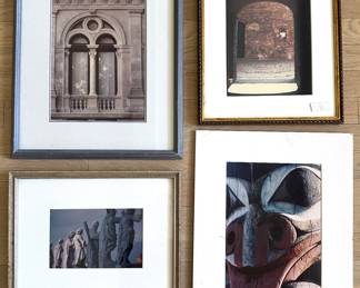 4 Original Photographs, Architecture & Sculptures, 1 Unframed
Lot #: 154