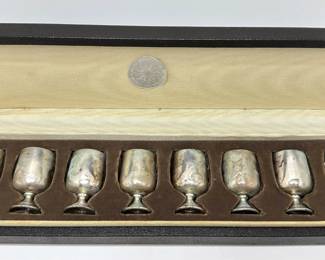 Vintage Georg Jensen Sterling Silver Cordial Cup Set In Original Box
Lot #: 9