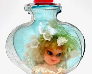 Vintage 1967 Mattel Little Kiddles Kologne Miniature Lily Of The Valley Doll With Stand
Lot #: 167