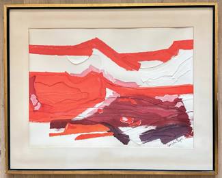 Jean Schier Rogers (d1991 American) Original Watercolor Collage Painting
Lot #: 39