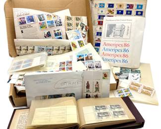 Large Stamp Collection, Mostly Unposted Preserved In Original Envelopes & Small Album
Lot #: 31