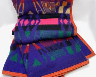 Vintage Pendleton Woolen Mills Cauyse Indian Blanket
Lot #: 157