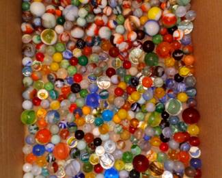 Vintage onion and swirl marbles