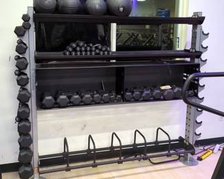 Throwdown Barbell Equipment Rack, Model 52-00125, 6' x 7' x 13"