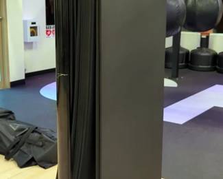 Soft Foam Exercise Mats, Qty 14, With Rolling Storage Rack