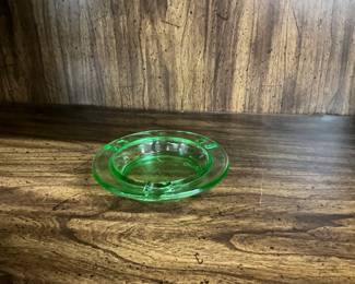 Uranium glass ashtray