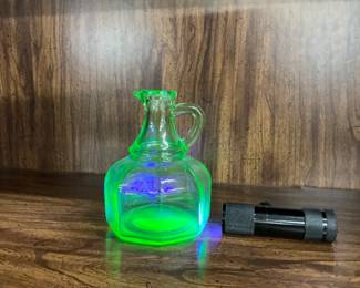 Uranium glass cruet