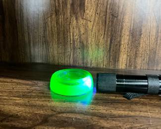Uranium glass 2 inch caster