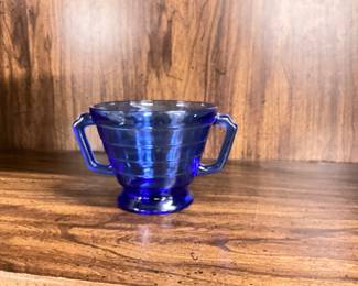 Hazel, Atlas cobalt blue Sugar bowl