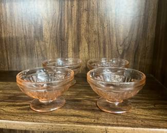 Pink depression, glass