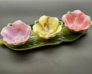 Pier One Imports Hand Painted Earthenware Serving
Set