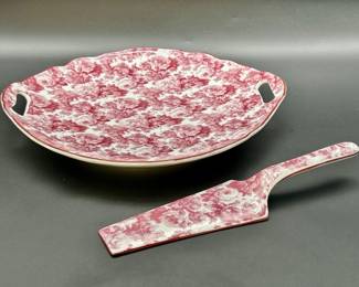 Olde World Dessert Plate & Matching Server