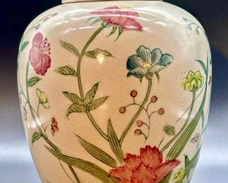 Large Ginger Jar Hand Painted Andrea by Sadek-