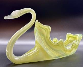 vMurano-Style Large Hand Blown Glass Swan, 4 of 4