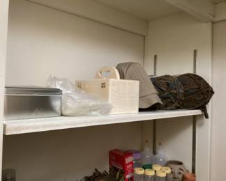 Office closet - Crafts, hats & more