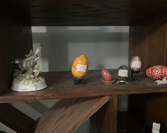 Decor in hand made shelf unit