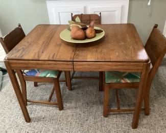 Kitchen table with three chairs 
