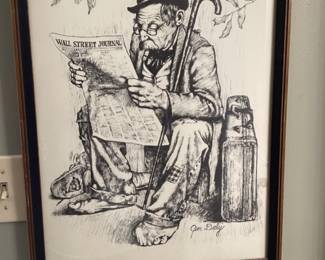 Jim Daly original - Framed Picture