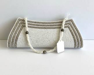 Lot 6817 NewUnused Beaded Evening Clutch Bag  Optional Strap