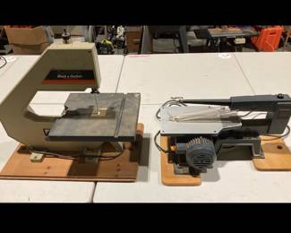 Lot 4729 Black and Decker 12 Band Saw  Craftsman 16 Scroll Saw Tools
