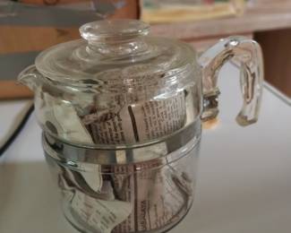 Pyrex coffee pot
