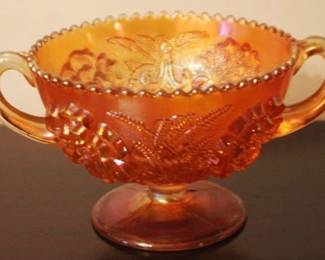 102 - Dugan Carnival Glass Bon Bon - 9" round
