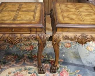 396 - Pair Decorative End Tables 26" x 24" x 26"
