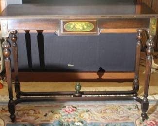 390 - Vintage Stenciled Console Table - 42" x 15" x 32"
