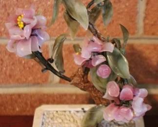 207 - Carved Stone Tree - 9" tall
