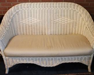 200 - Wicker Loveseat - 36" x 60" x 24"
