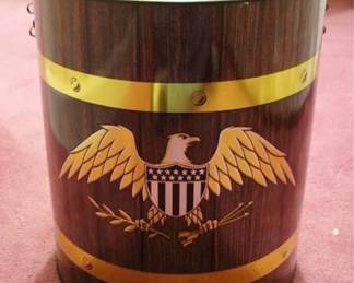 362 - Metal Bucket w/ Lid - 12" x 14"
