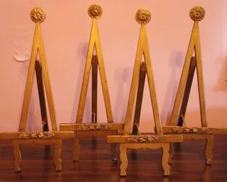 308 - 4 Wood Plate Holders - 20" tall
