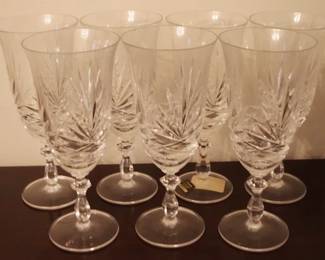 143 - 7 Noritake Goblets - 8.5" tall
