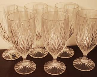 118 - 6 Mikasa Glasses - 7" tall
