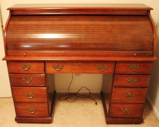 11 - C Shape Roll-top Desk - 45" x 52" x 22"
