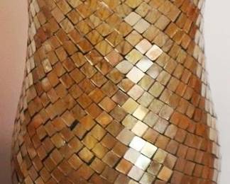 167 - Glass Hurricane Vase - 13" tall
