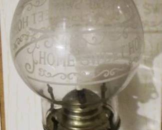 349 - Oil Lamp - 13.5" tall
