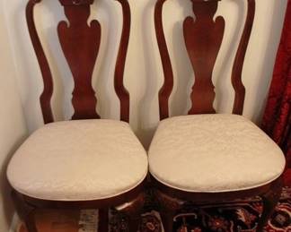 74 - Pair Dining Chairs - 42 x 22 x 19
