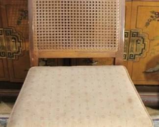 386 - Caned Back Asian Dining Chair - 24" x 21" x 44"
