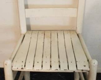 223 - Painted Wood Chair - 35" x 17" x 13"
