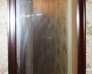 91 - Mahogany Wall Mirror - 44" x 22"

