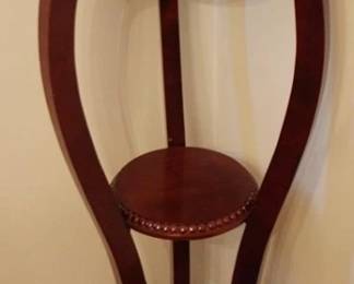 96 - Carved Marble Inset Plant Stand - 42" x 16"
