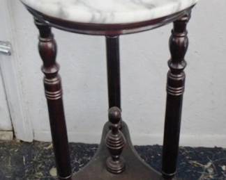 237 - Marble-top Plant Stand - 29" x 14"
