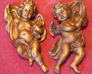 292 - 2 Angel Wall Hangings - 10" tall
