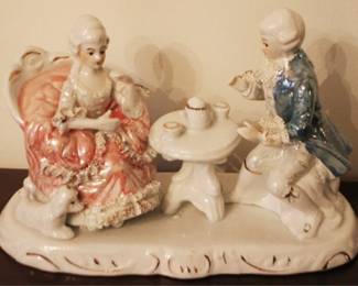 105 - Porcelain Figural Group - 10" long
